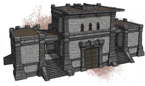 Концептарт стены крепости